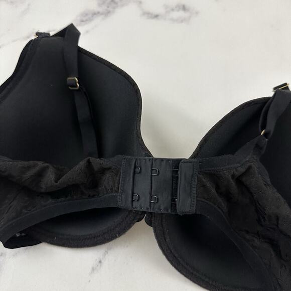 Natori Sheer Jacquard Underwire Bra Size 36 D Lot of 2 Nude Beige Black - Picture 5 of 11